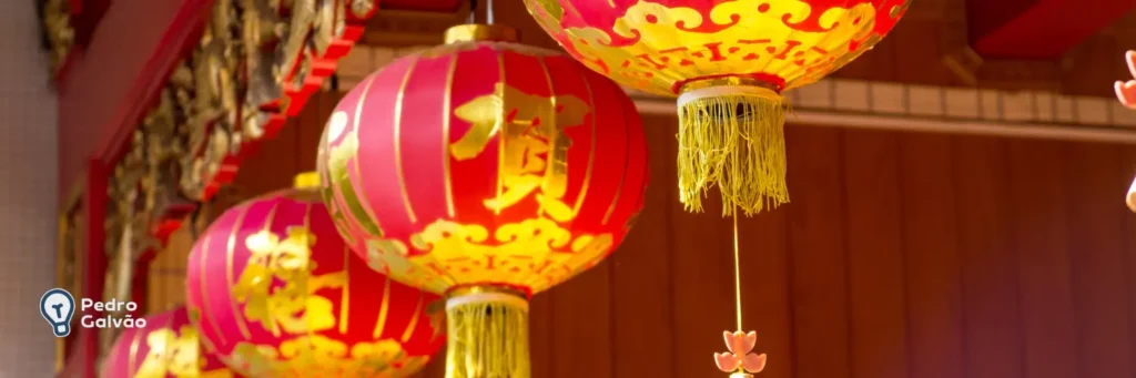 Balões japoneses de ano novo japonês