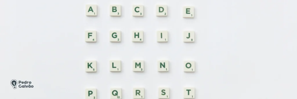 alfabeto em inglês